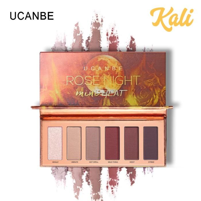 Ucanbe Rose Night Mini Heat 6 Color Matte Warm Eyeshadow Palette