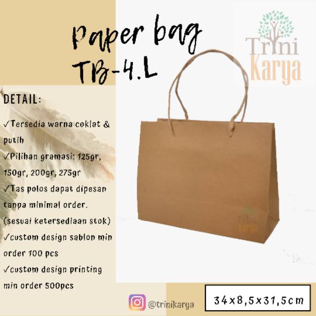 

TAS KERTAS/PAPER BAG TB-4L