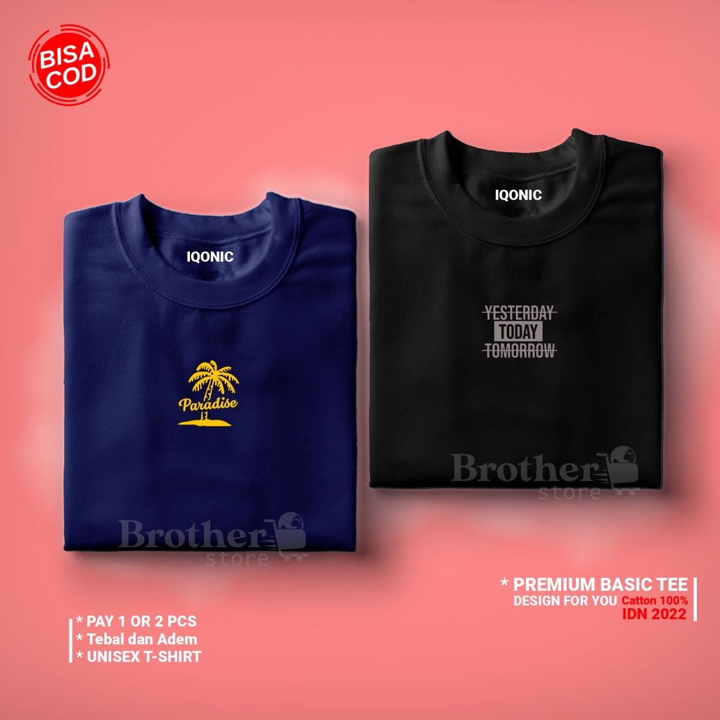 ( PROMO COD ) BROTHER STORE / Kaos Distro Pria / Kaos Distro100% Catoon Combed 24s / ArticelCYTT