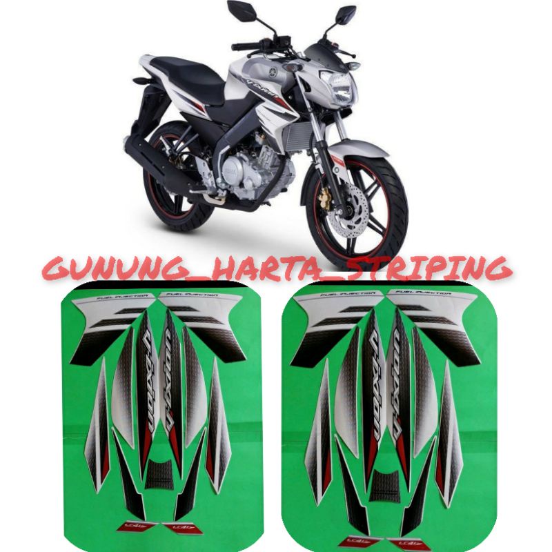 Stiker Striping Motor Yamaha New Vixion lightning 2014 Original Putih