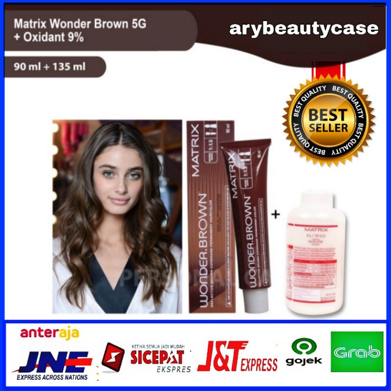 Matrix wonder brown cat rambut pewarna rambut WB-5G + oxidant WB5G