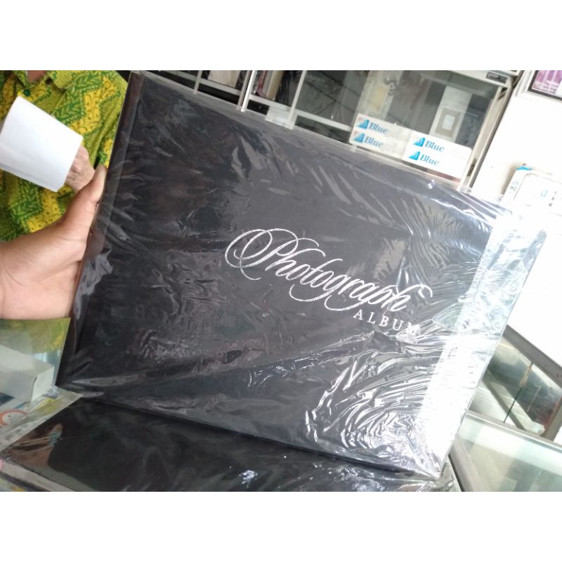 Album magnetic panjang photograp (isi 80 lembar foto 4R) + bubel