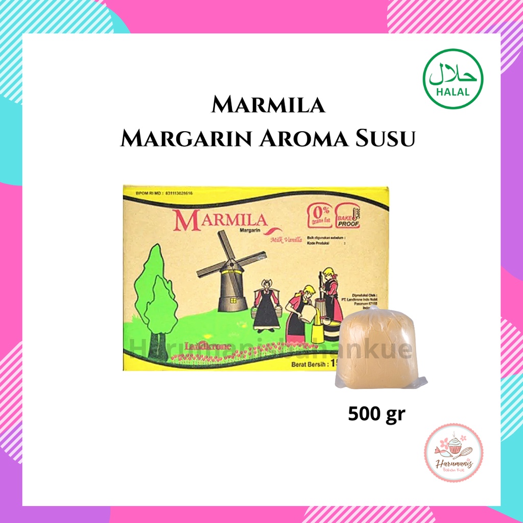 

Marmila Mentega Margarin Rasa Susu Vanilla 500gr