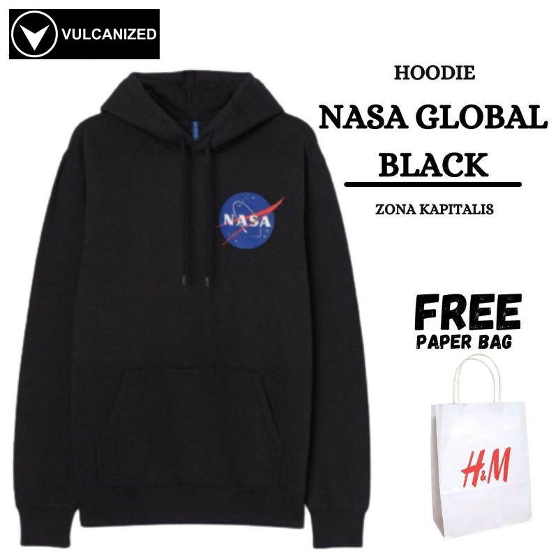 HOODIE H&amp;M NASA WORLD BLACK