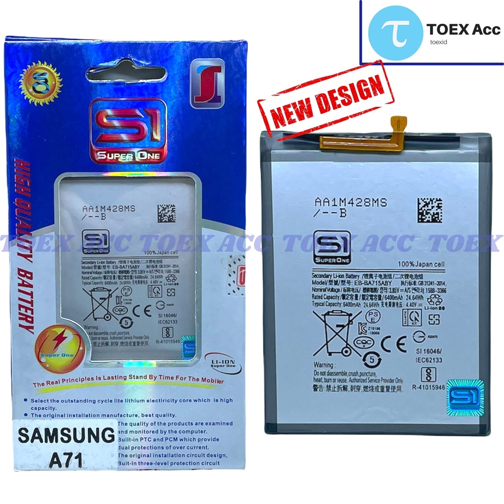 Baterai for Samsung A71 - A715 A715F - Battery Double Power Super One