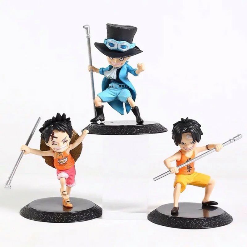 ACTION FIGURE ONE PIECE LUFFY ACE SABO(COD)