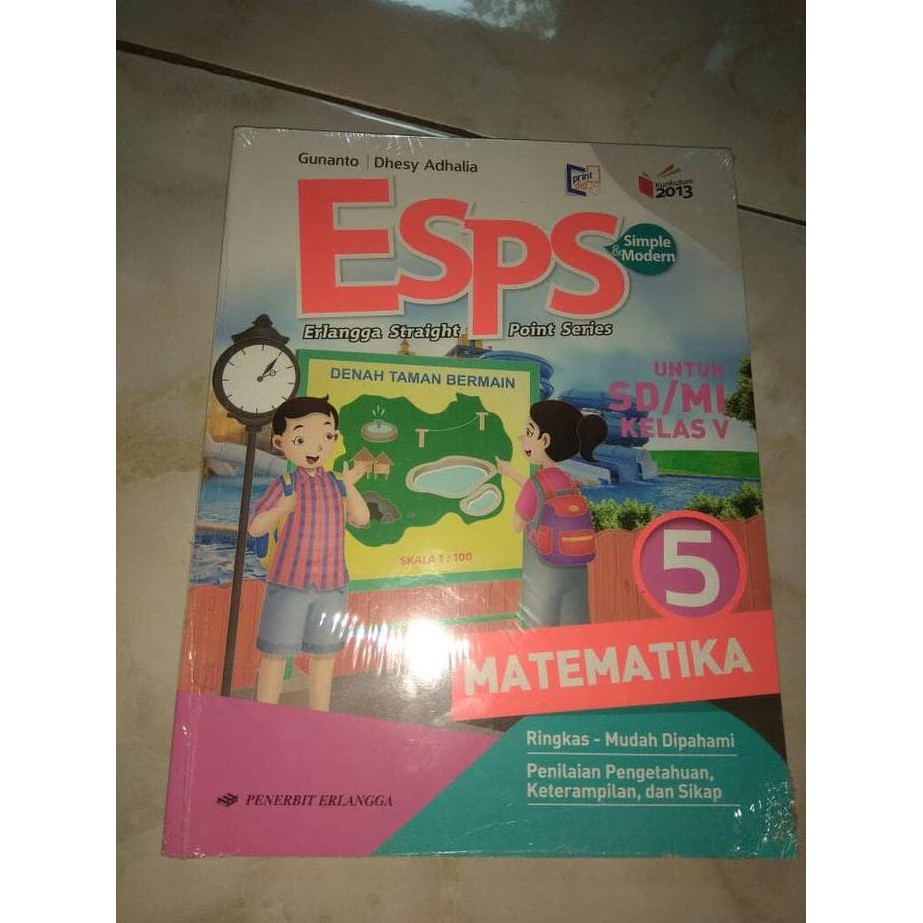 BEST SELLER ESPS MATEMATIKA KELAS 5 SD PENERBIT ERLANGGA KURIKULUM 2013 TERJAMIN