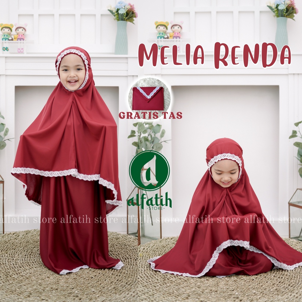 MUKENAH ANAK MELIA RENDA GRATIS TAS RUKUH ANAK RUKU ANAK PERLENGKAPAN SHOLAT ANAK MUKENA AMPLOP TELEKUNG ANAK MUKENAH BALI MUKENA POLOS RENDA Fashion Muslim Anak Mukena Anak-Anak Terbaru MUKENA ANAK USIA 5-7 TAHUN