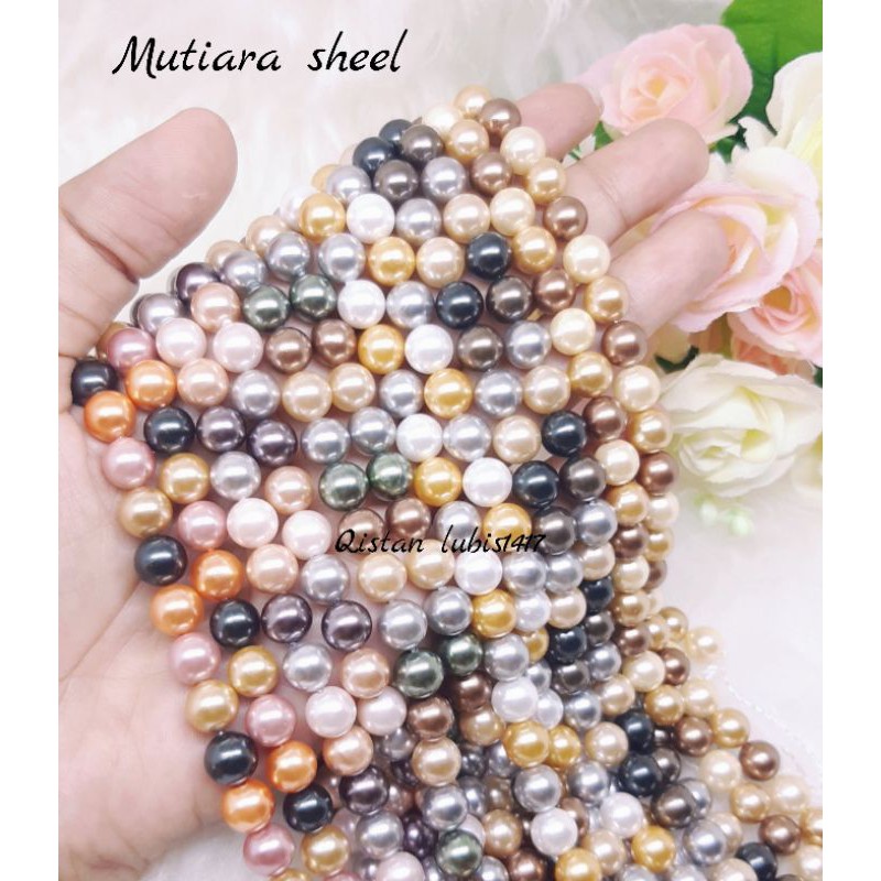 mutiara sheel/mutiara kerang 8mm