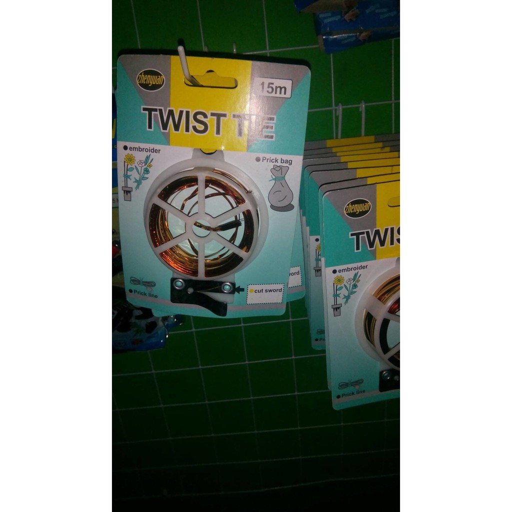 

Unik Tali ikat souvenir gold untuk wrap plastik souvenir twist tie Berkualitas