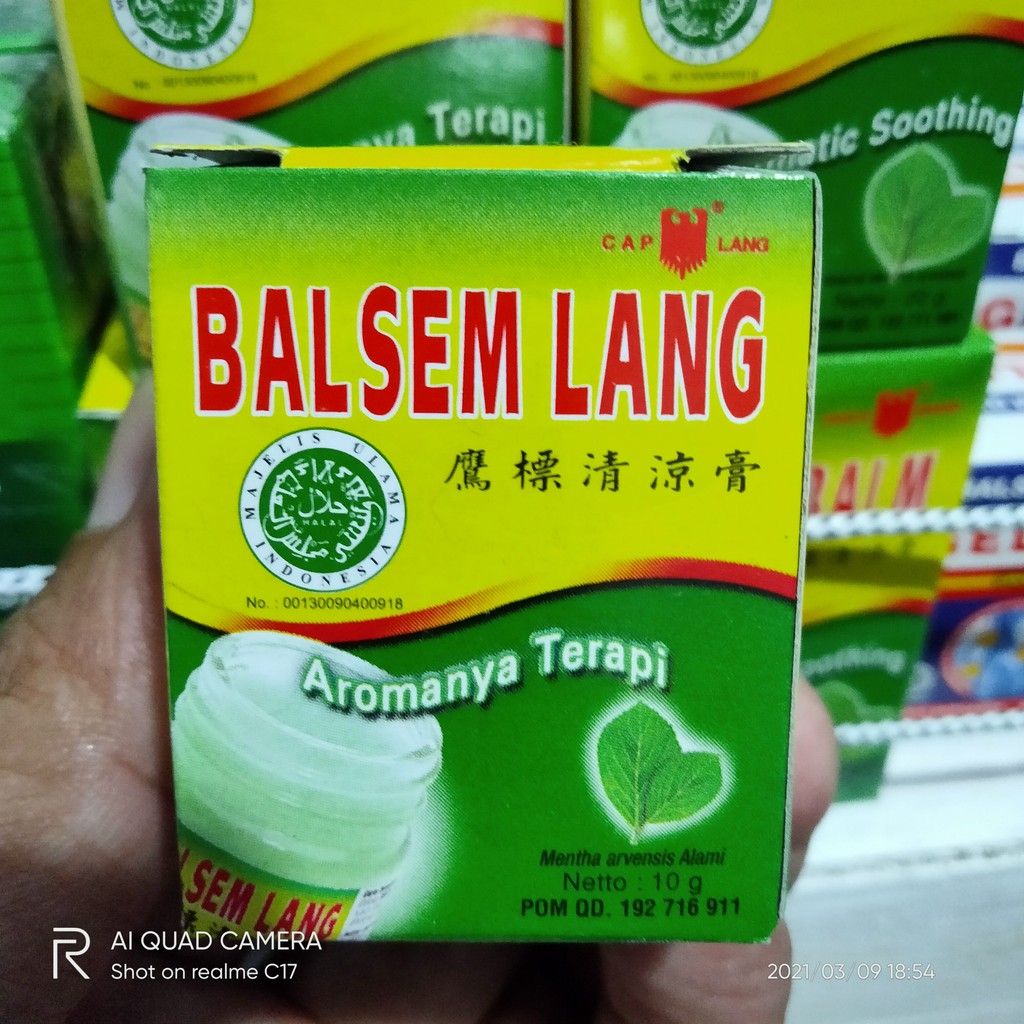Balsem lang / balsem caplang / Balsem lang hijau 10 gr, 20 gr, 40 gr