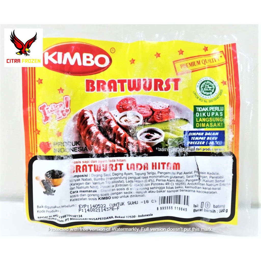 

Kimbo Sosis Sapi Lada Hitam