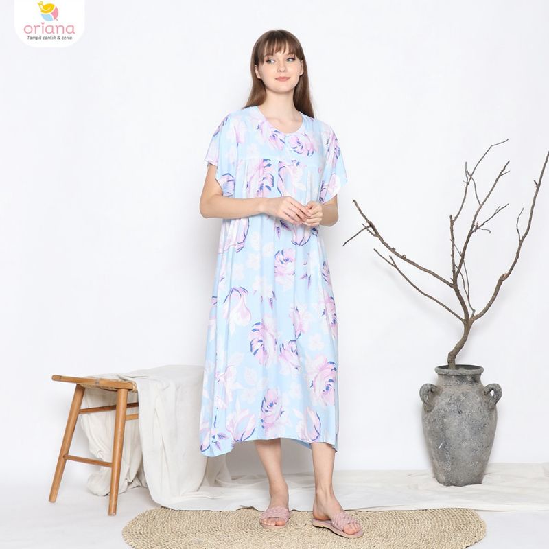 POLA PRODUKSI DASTER 071 - Maxi Homedress Sewing Pattern - Pola Baju