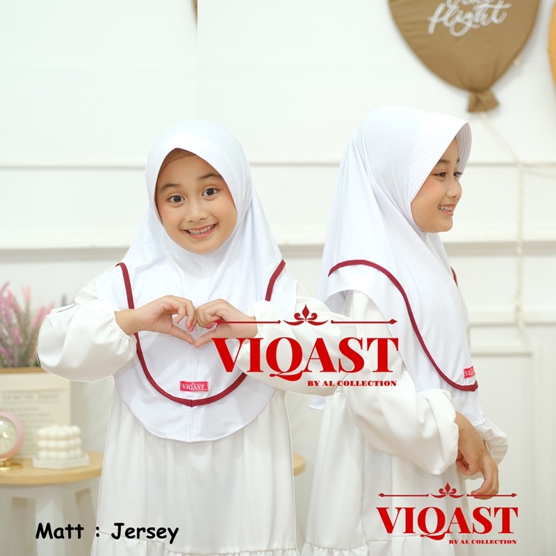 Hijab Anak Bergo TK SD NAFHISA List 4-8 Tahun ORIGINAL VIQAST