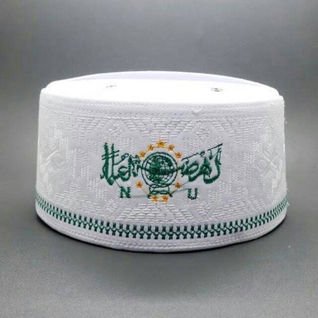 Peci kopiah songkok bordir lambang NU-Peci NU-peci Haji lambang NU