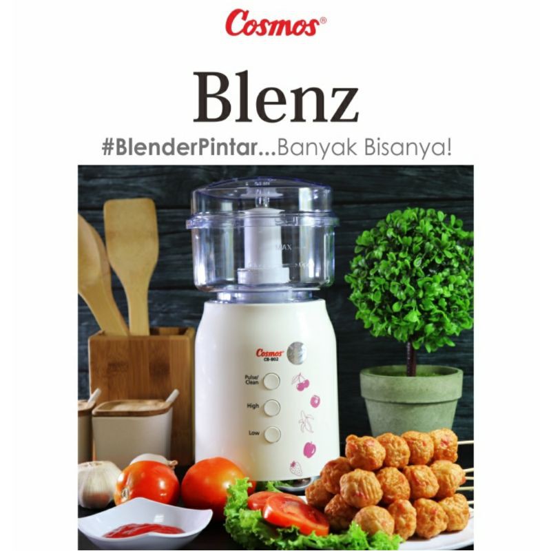 Blender Cosmos Blenz CB 802 4 in 1 Blender Cosmos Lengkap Blender 4 in 1 Blender Chopper Cosmos