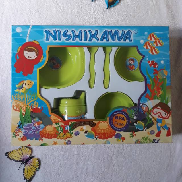 Peralatan makan bayi set Nishikawa