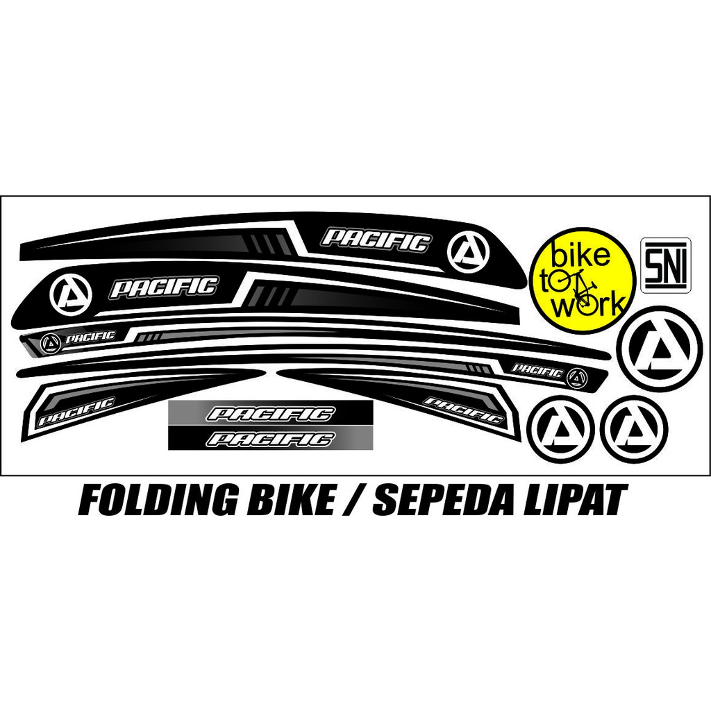STRIPING VARIASI SEPEDA LIPAT CUSTOM STIKER ART DECAL PACIFIC STRIPING