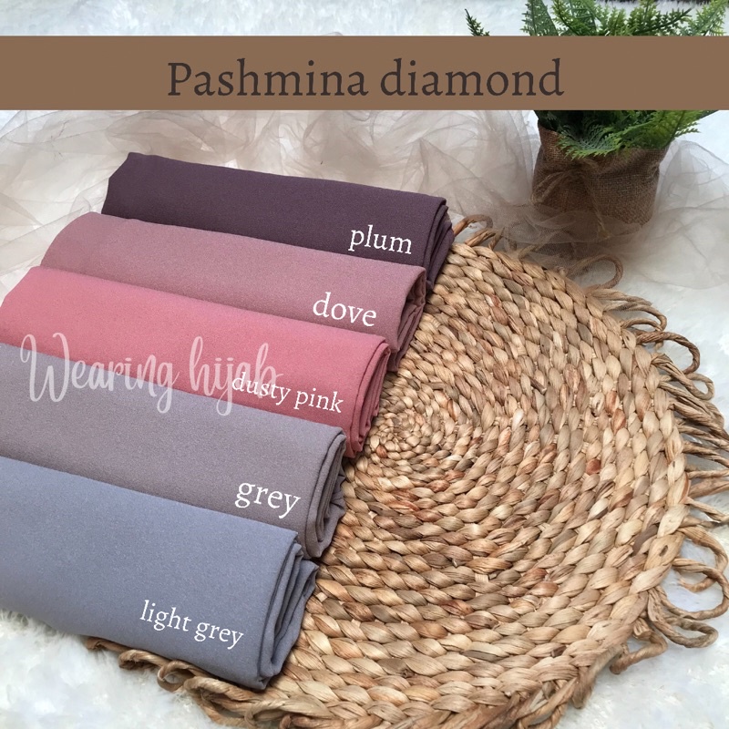 Hijab Pasmina Sabyan Diamond 175cm x 75cm / Pashmina Diamond Premium Tanpa Tali