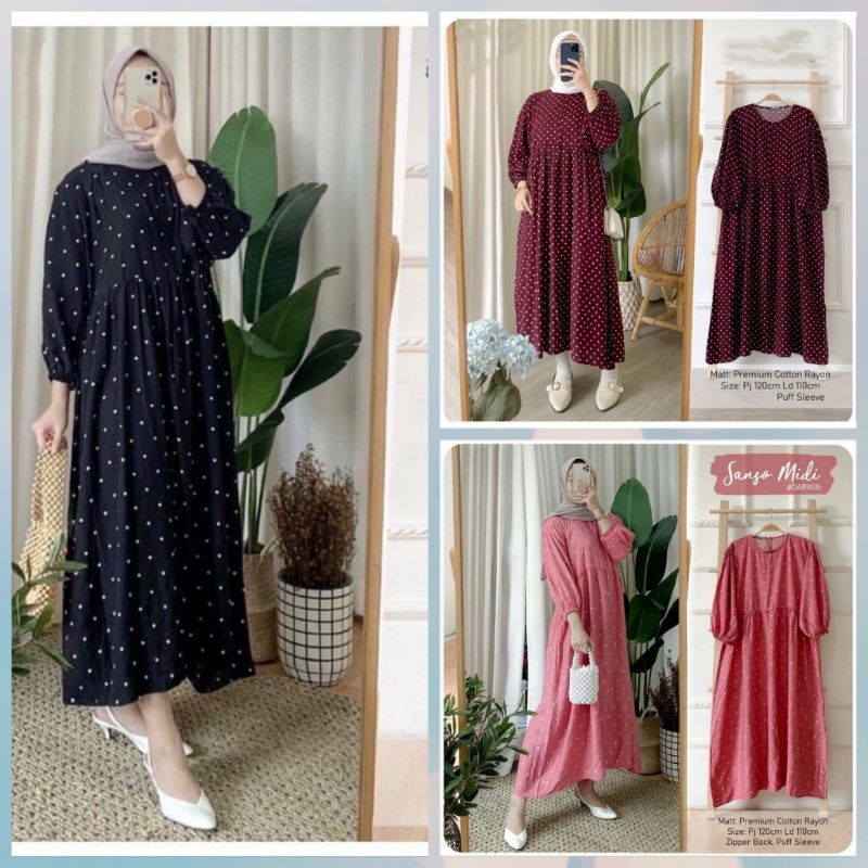 Midi Dress Polka.