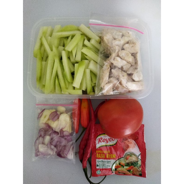 

paket tumis waluh / manisah siap masak