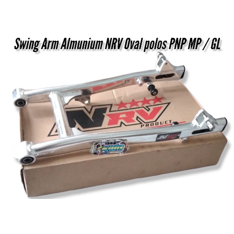 Swing arm arem NRV almunium pnp Megapro glpro glmax gl100 model aitech k2r sultan part / lengan ayun mp gl neotech series / arm arem chrome silver sapit urang udang Swing arem Arm NRV aitech Model Kaze pnp mp gl Arm NRV CB GL MP Bahan Alumunium CNC