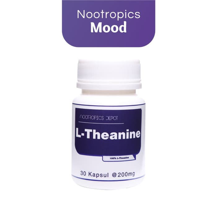 L-Theanine 30 Kapsul|Mengurangi Stress, Gelisah & Tenang|Nootropics