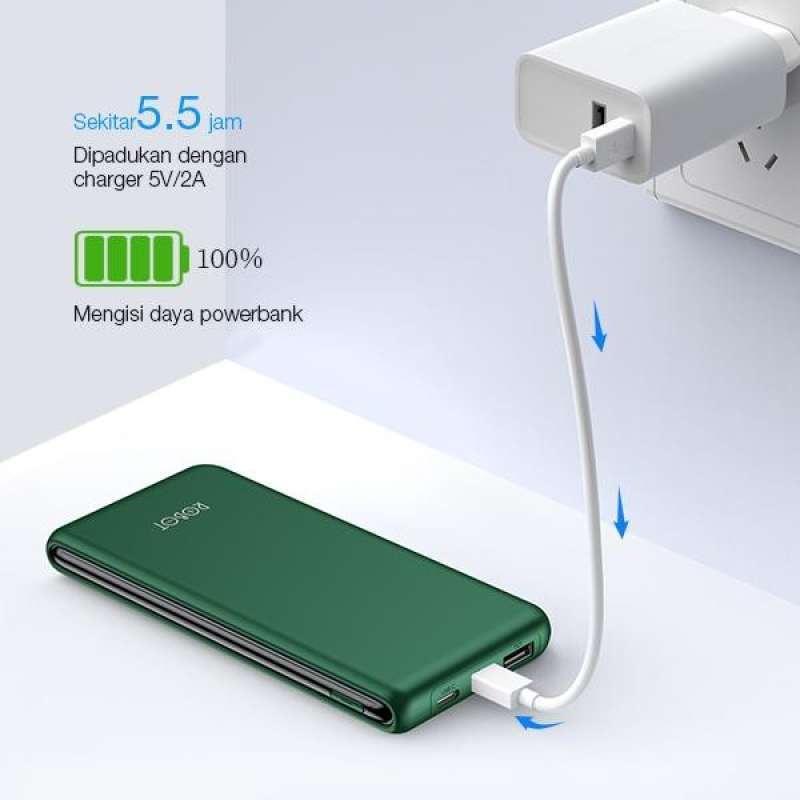 POWERBANK ROBOT RT180 10.000MAH MICRO TYPE C FLIGHT FRIENDLY