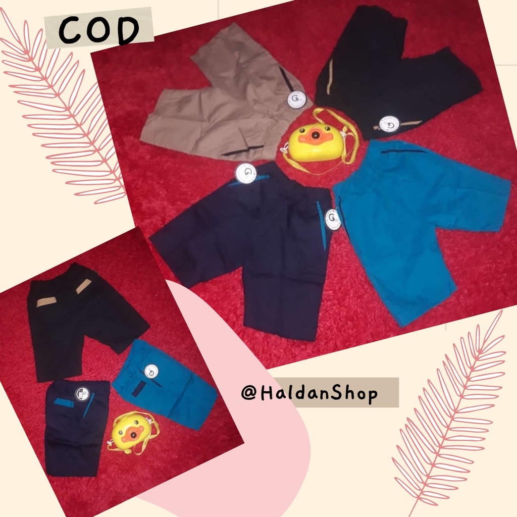 Celana chino pendek anak laki laki