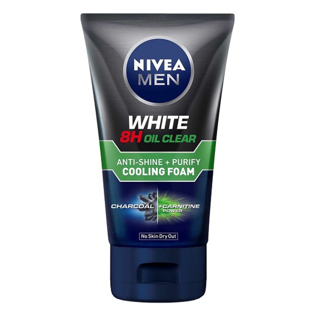 Nivea Men Facial Foam Whitening Oil Control Cooling Mud 100Ml