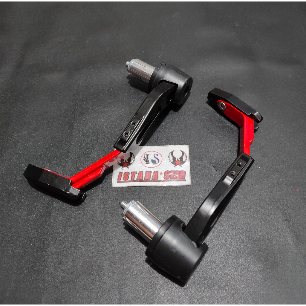 Proguard Handguard Robot Pelindung Tangan Stang Rem Universal merah