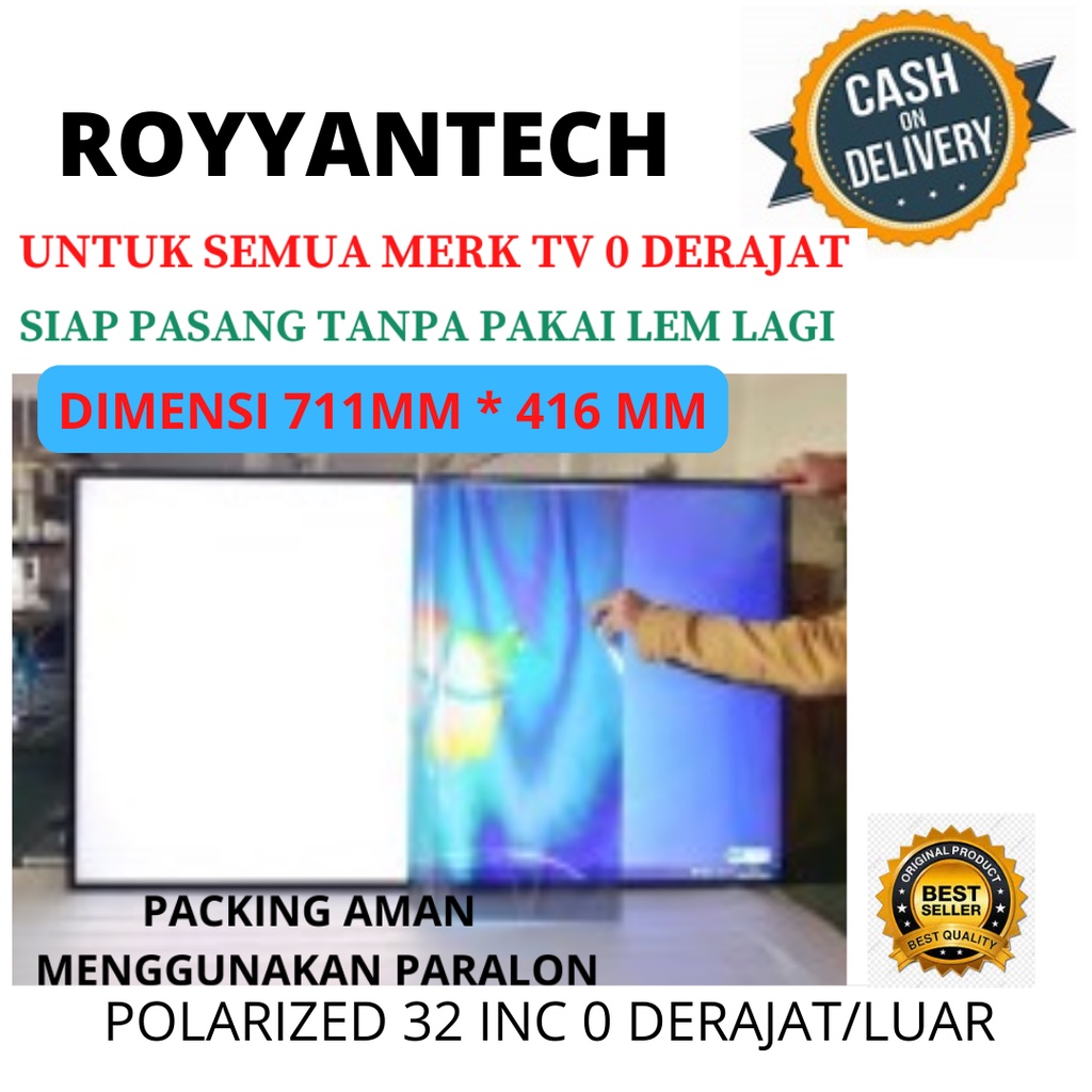 POLARIZED TV LED 32inch 0 drajat POLARIZER 32 IN LUAR POLARIS LED 0 DERAJAT