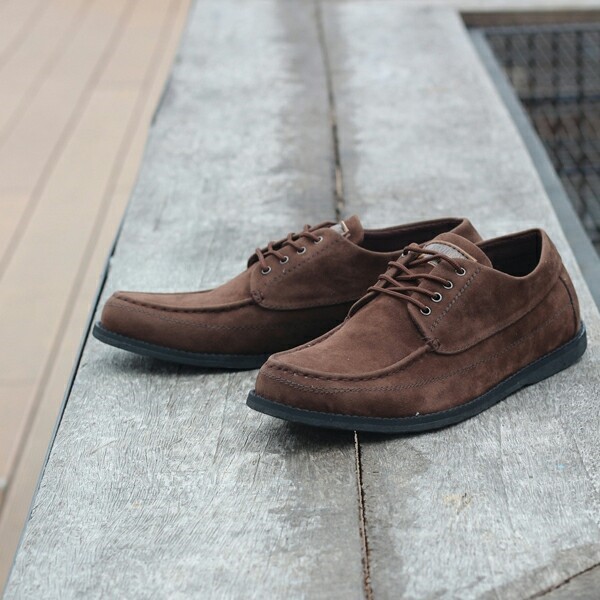 MAIKOR BROWN - Sepatu Vintage Klasik Kasual Santai Kuliah Kerja Pria/Cowok - Sneakers - Snikers Ori