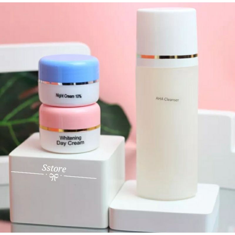 PAKET FARMA WDC 3IN1 night cream 10%//original farma wdc