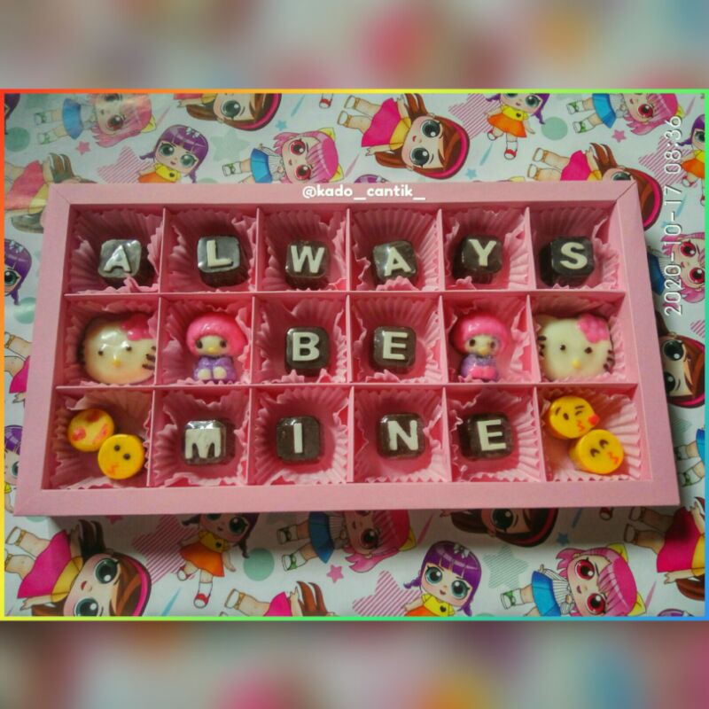 

box coklat size M