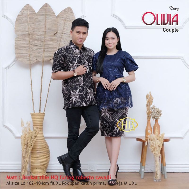 TERLARIS COUPLE BATIK TUNIK OLIVIA TERBARU 2021