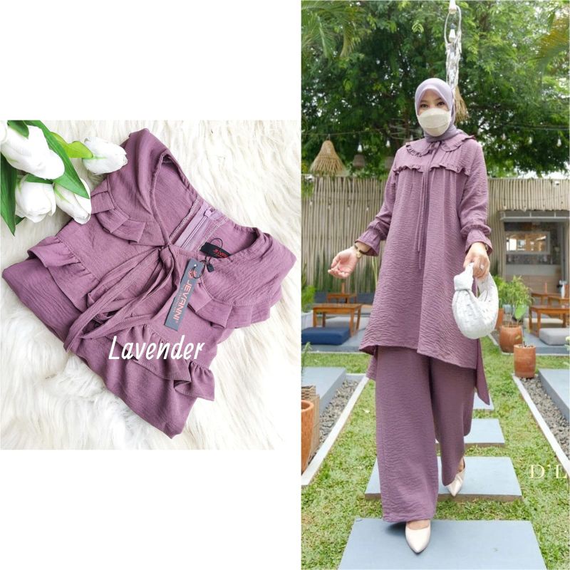READY BARU..‼️NADA LONG TUNIK SET By JEVANNI Original