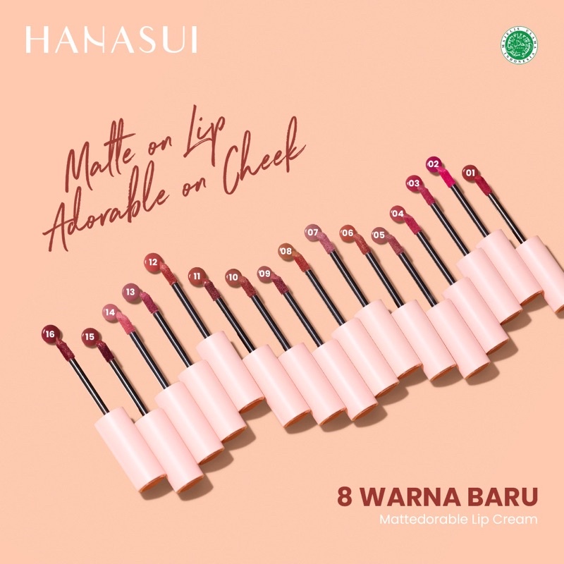 Hanasui Mattedorable Lip Cream / Hanasui Boba Edition Lip Cream