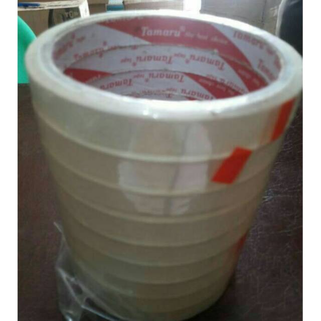 Lakban bening 1/2" ISI 12 PCS / LAKBAN PACKING 1 CM LUSINAN GROSIR