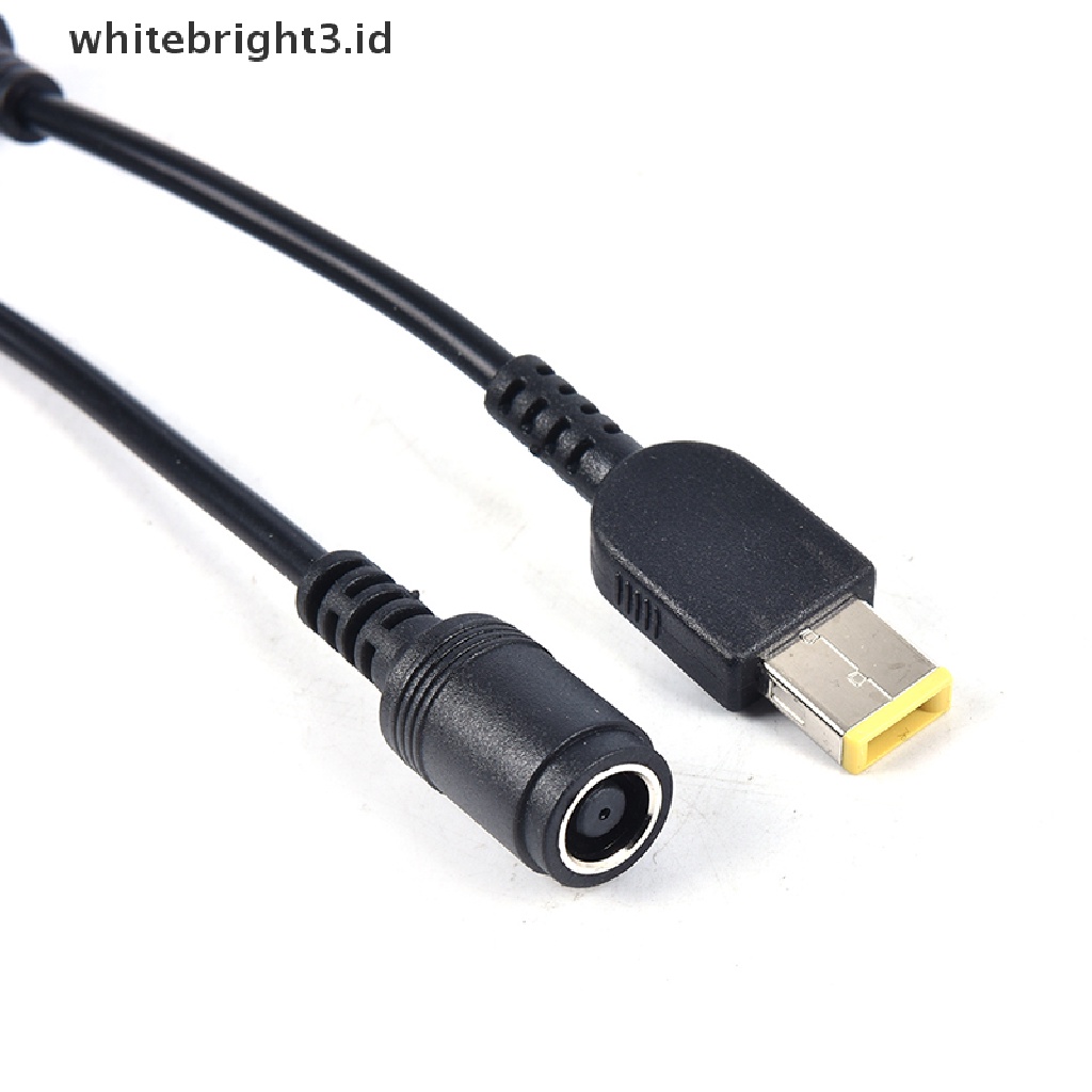 (whitebright3.id) Adapter Konverter Power Charger Jack Bulat Ke Kotak Untuk Lenovo Thinkpad