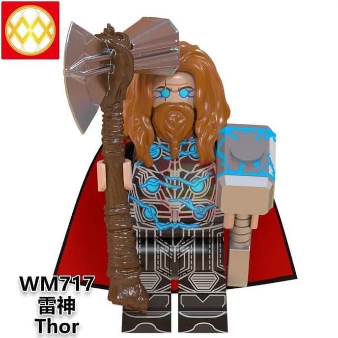 LEGO THOR WITH STORM BREAKER MINIFIGURE MARVEL AVENGERS ENDGAME WM717