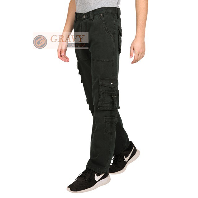 Celana Panjang Model Cargo Warna Hitam Size 27 28 29 30 31 Celana Panjang Model Cargo Warna Hitam Size 27 28 29 30 31