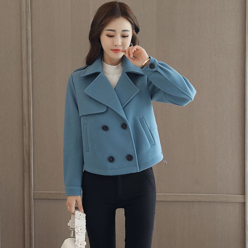 short womens wool coat