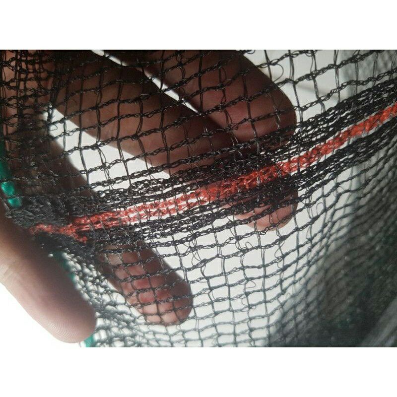 waring ikan polynet hitam eceran 1,3 m x 10 m, uk lain by request/sesuai permintaan