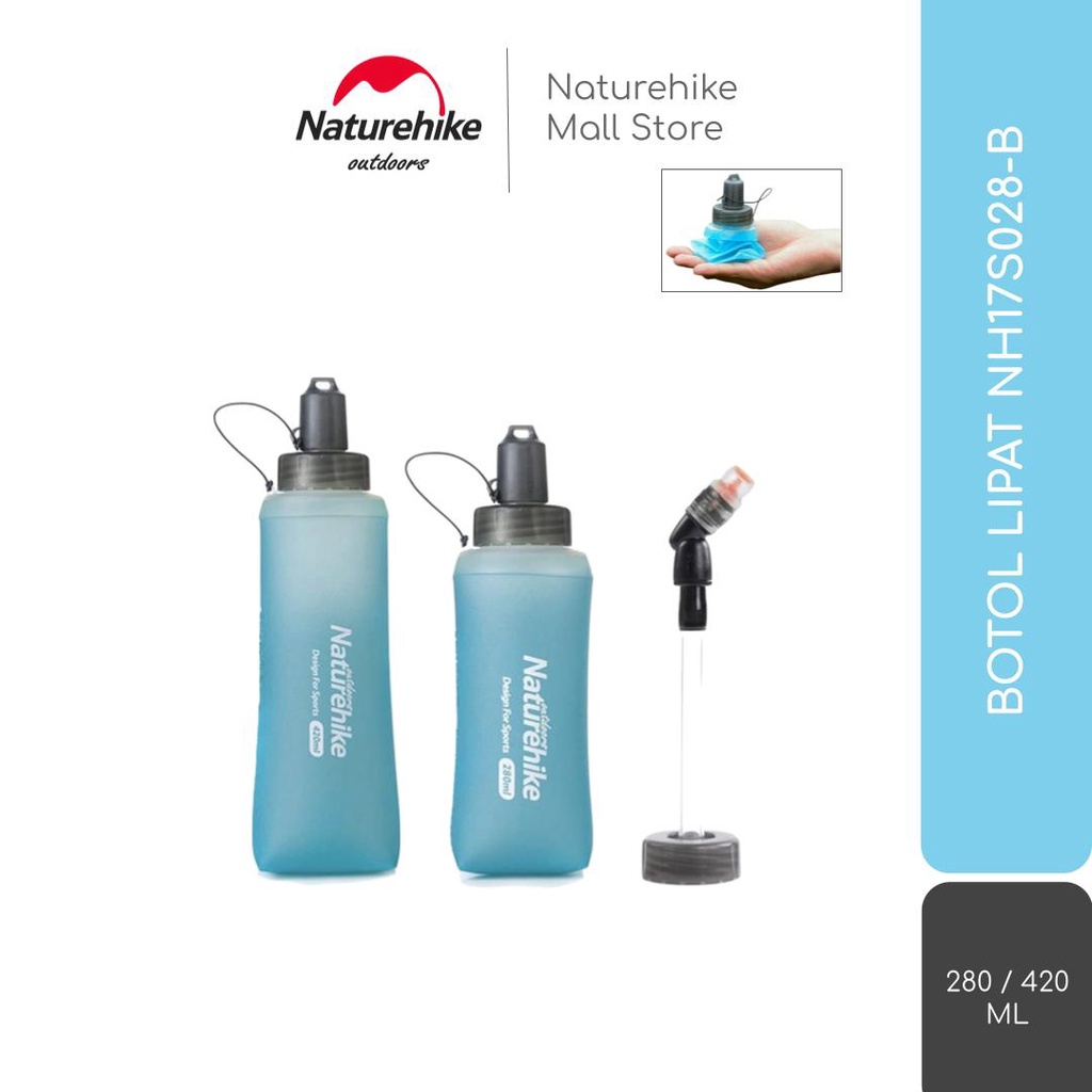 BOTOL LIPAT NATUREHIKE 280 - 420 ML NH17S028-B MINUM HIKING CAMPING