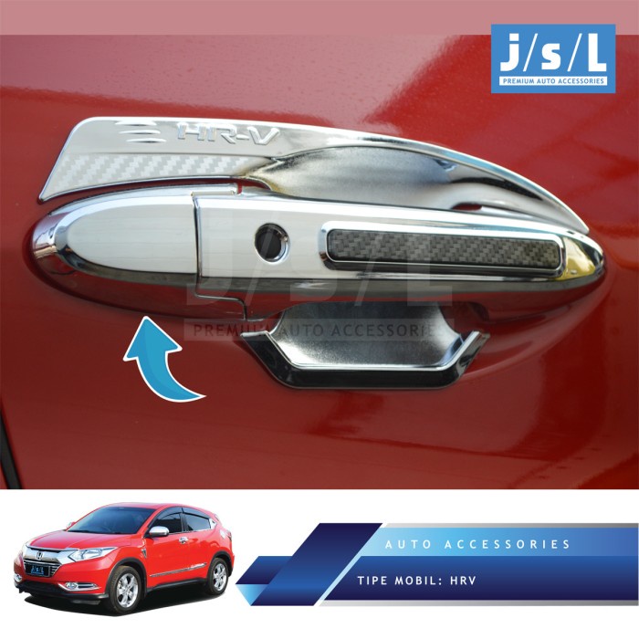 Aksesoris Fariasi Tambahan Mobil Honda HRV Handle Cover Elegant Chrome Aksesoris Mobil JSL
