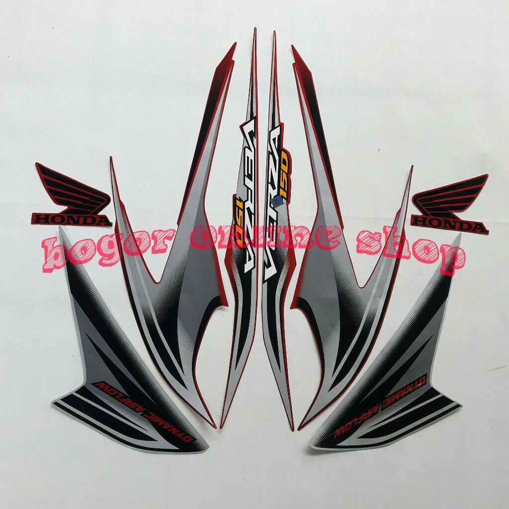 stiker motor verza 150 2013 merah-silver