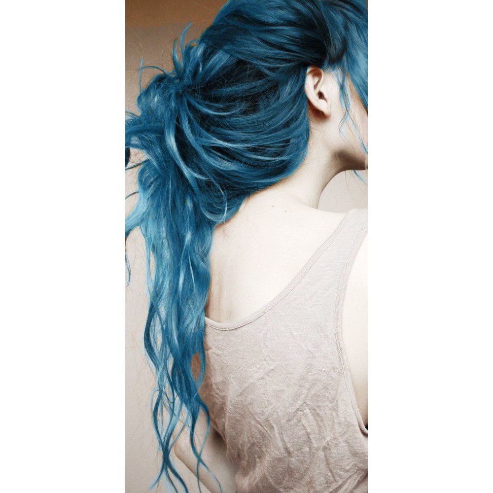 COLOR ME WATER BLUE hair color cream / cat pewarna rambut