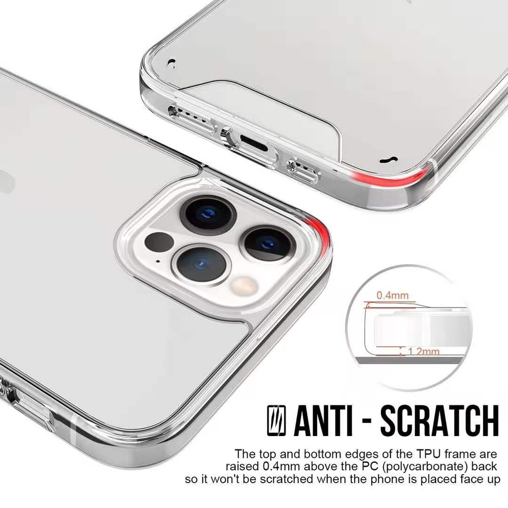 Case akrilik iPhone 14, 14 Pro/Max, 13, 13 Pro/Max 12, 12 Pro/Max 11, 11 Pro/Max Xr, X/Xs Max Magsafe Anti crack case aklirik clear anti shock