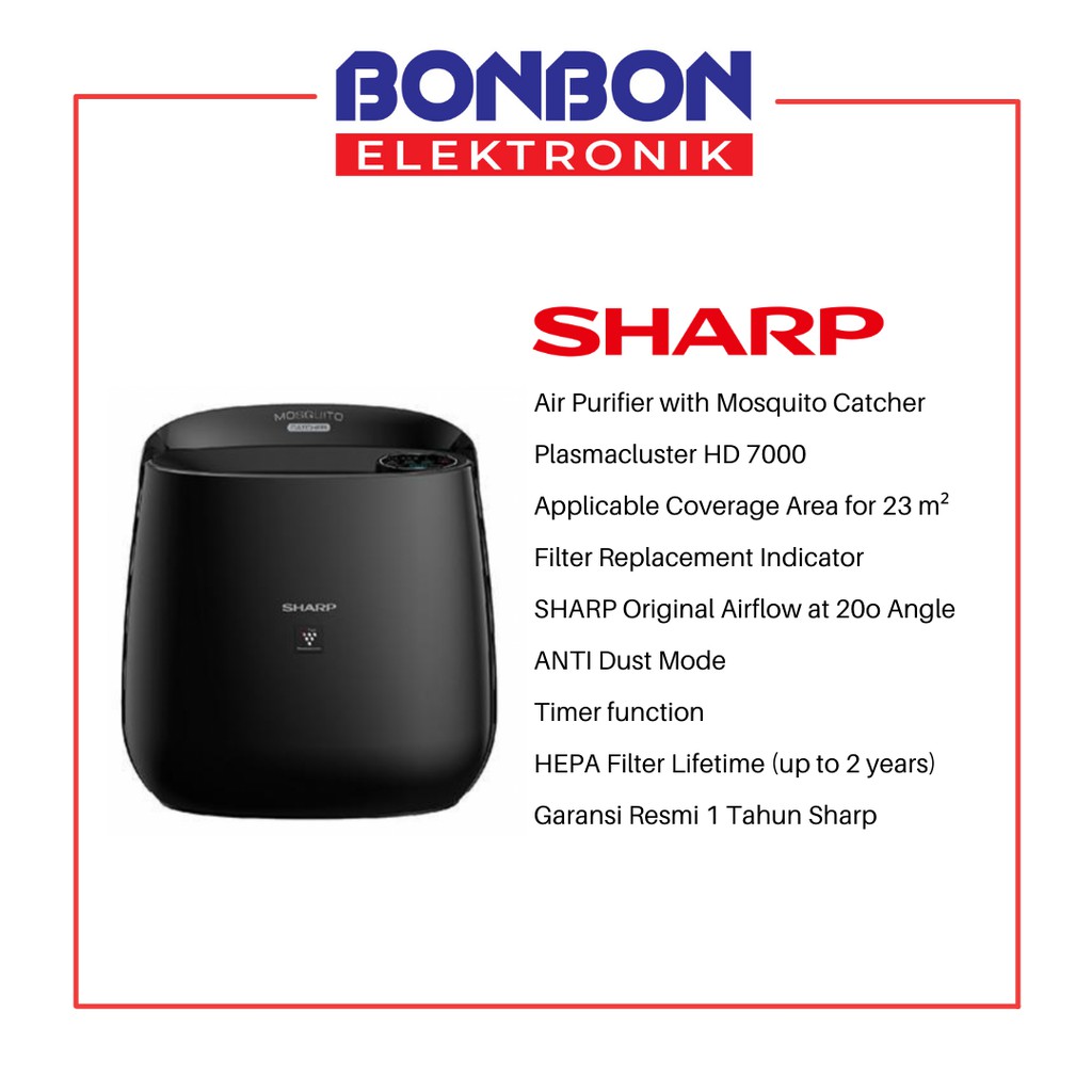 Sharp Air Purifier FP-JM30Y-B / FPJM30YB / FPJM30Y + Mosquito Catcher